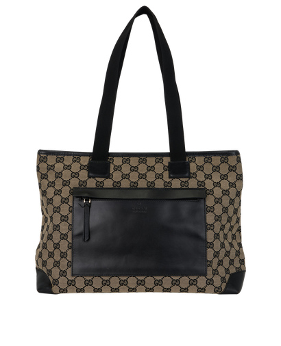 GG Tote, &pound;495, Handbags, Beige/Black, Canvas, Front view